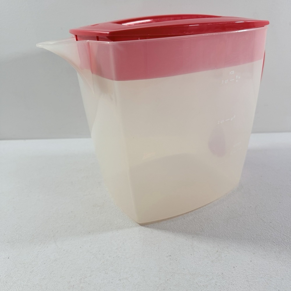 Mr. Coffee Iced Tea Maker 3 Qt Replacement Pitcher & Lid ONLY TM75 Red